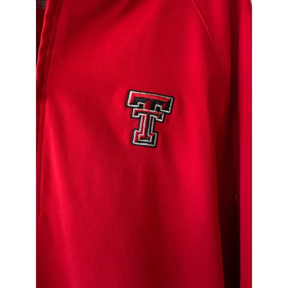 Under Armour Mens Texas Tech Red‎ Raiders Quarter Zip Windbreaker Red XL Loose
